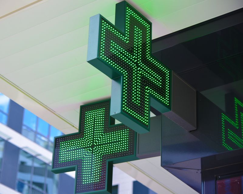 Croix verte de pharmacie
